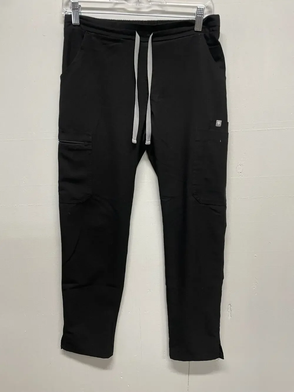 Figs Scrub Pants Womens Size XS P Black Drawstring Pockets Technical Collection